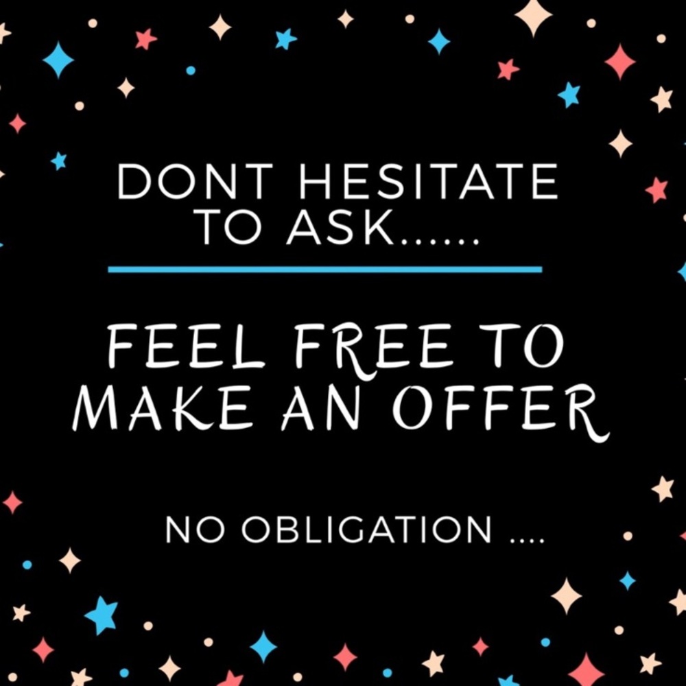Feel free to make your offer.